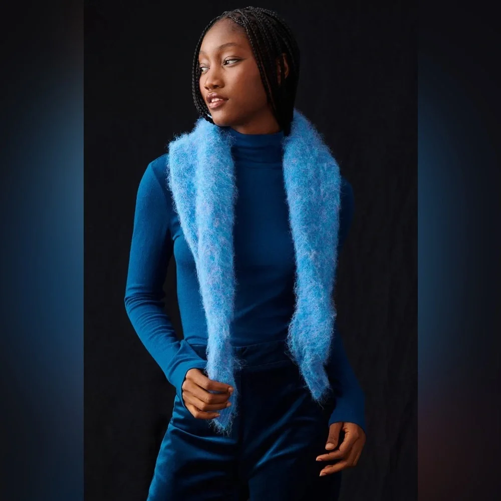 Triangle Scarf- turquoise By Anthropologie